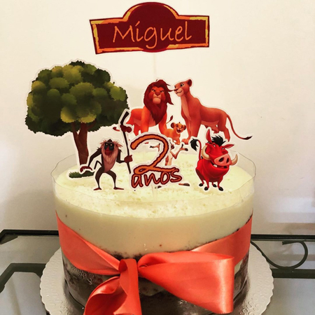 Bolo de Chocolate c/ Recheio de Morango+Brigadeiro