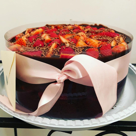 Chocolate com Morangos